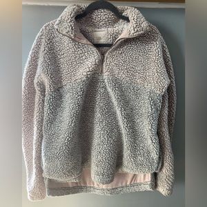Two Toned Sherpa Sweatshirt
